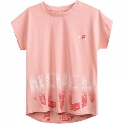 4F Junior HJZ21-JTSD006A pink sportiniai marškinėliai (93146)