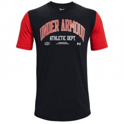 Under Armor Athletic Department Colorblock SS Tee M 1370515-001 sportiniai marškinėliai (179862)