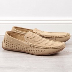 Loafers openwork slip on NEWS M EVE341 beige kedai vyrams (98854)