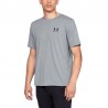 UA Sportstyle Left Chest SS M 1326799 - gray sportiniai marškinėliai (45585)