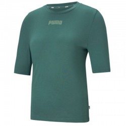 Puma Modern Basics Tee Cloud W 585929 45 sportiniai marškinėliai (89771)