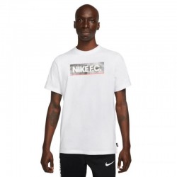 Nike NK Fc Tee Seasonal Block M DH7444 100 sportiniai marškinėliai (95887)