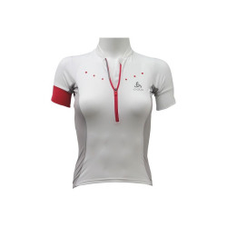 Odlo Stand-Up Collar S / S 1/2 Zip Gavia W 410891-10000 sportiniai marškinėliai (48765)