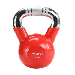 Kettlebell cast iron knurled chrome handle HMS KTC08 RED aksesuarai (179674)