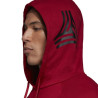 adidas Tango Sweat Hoody M DZ9613 red džemperis (49876)