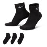 Nike Value Cotton Quarter 3 Pairs SX4926 001 kojinės sportui (45123)