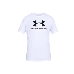 Under Armour Sportstyle Logo Tee M 1329590-100 sportiniai marškinėliai (84238)