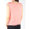 Wrangler sleeve Tee Coral Peach W W7337FDJX sportiniai marškinėliai (186726)