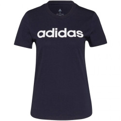 adidas Essentials Slim Logo W H07833 sportiniai marškinėliai (90304)
