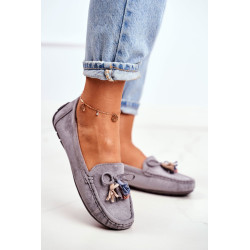 Moteriškos zomšos 20PB35-2003 pilka Donna Mia