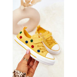 Vaikiški sportbačiai su lipnia juosta BIG STAR JJ374056 Geltona