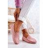 Moteriški batai suede Fuchsia Morreno | Moteriški mokasinai
