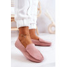 Moteriški batai suede Fuchsia Morreno | Moteriški mokasinai
