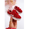 Klasikiniai vaikiški sportbačiai su velcro raudonu „Phiris“. | 