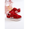 Klasikiniai vaikiški sportbačiai su velcro raudonu „Phiris“. | 