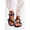 Moteriškos Velcro sandalai Black Venna | 