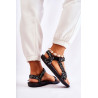 Moteriškos Velcro sandalai Black Venna | 