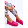 Moteriški batai suede Fuchsia Morreno | Moteriški mokasinai
