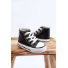 Vaikiški odiniai aukšti sportbačiai Juodos ir baltos spalvos Marney | Kedai vaikams