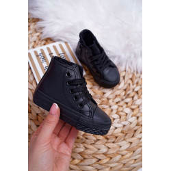 Vaikiški šilti sportbačiai, juodi Philemon