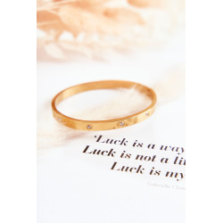 Plieninė apyrankė su kubiniu cirkonio sidabro lauru