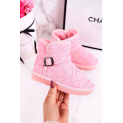 Vaikiški sniego batai su kailiu Navy Kawai