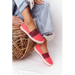 Espadrilės ant pinto pado Didelė žvaigždė HH274478 Raudona