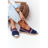 Espadrilės ant pinto pado didelė žvaigždė HH274483 tamsiai mėlyna | 
