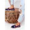 Espadrilės ant pinto pado didelė žvaigždė HH274483 tamsiai mėlyna | 