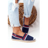 Espadrilės ant pinto pado didelė žvaigždė HH274483 tamsiai mėlyna | 