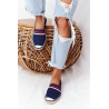 Espadrilės ant pinto pado didelė žvaigždė HH274483 tamsiai mėlyna | 