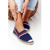 Espadrilės ant pinto pado didelė žvaigždė HH274483 tamsiai mėlyna | 