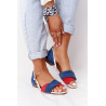 Odiniai sandalai Maciejka 04614-17 Navy-Red | Basutės moterims | jai24.lt