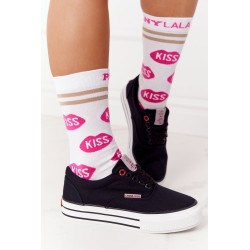 Moteriški sportbačiai ant platformos CROSS JEANS FF2R4002C Juodi