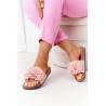 Šlepetės ant kamštienos pado Pink Flowerbomb | Įspiriamos basutės | jai24.lt