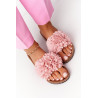 Šlepetės ant kamštienos pado Pink Flowerbomb | Įspiriamos basutės | jai24.lt