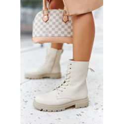 Moteriški plokščiapadžiai batai Workers Beige Rozelle