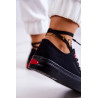 Klasikiniai Sneakers Cross Jeans JJ2R4019C juodi | Žemi kedai moterims | jai24.lt