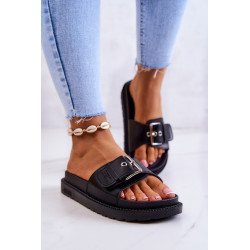 Klasikinės šlepetės moteriškos Big Star JJ274A309 baltos spalvos