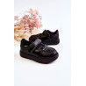 Vaikiški žemi sportiniai batai, juodi frillo | Kedai vaikams