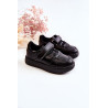 Vaikiški žemi sportiniai batai, juodi frillo | Kedai vaikams