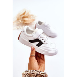 Vaikiški odiniai žemi sportiniai batai, juodi ir balti Jessie