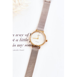 Moteriškas „Giorgio & Dario“ vandeniui atsparus laikrodis su aukso sidabro apyranke