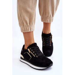 Zomšiniai sportiniai batai ant platformos Black Riverside