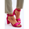 Moteriški sandalai ant kulno Fuchsia Lexi | Aukštakulnės basutės | jai24.lt