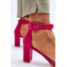 Moteriški sandalai ant kulno Fuchsia Lexi | Aukštakulnės basutės | jai24.lt