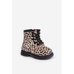 Vaikiški izoliuoti batai su užtrauktuku Beige Goopy