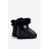 Sniego batai su pamušalu su kailiu Black Bessie | Aulinukai vaikams