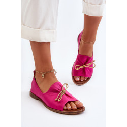 Zazoo 2660 Odinės Moteriškos Balerinos Šviesiai Bežinės