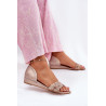Odinės šlepetės Maciejka 01971-72 rožinė auksas | Basutės moterims | jai24.lt